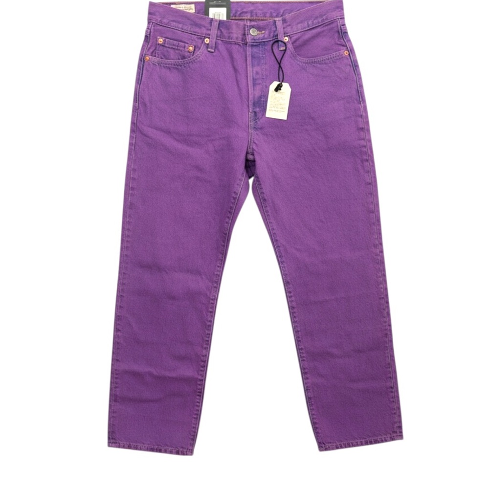 NWT Levi’s 501®  Denim Jeans Iris High Rise Straight Leg Orchid Purple - Size 27 - Picture 5 of 5